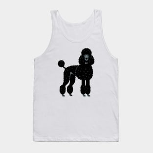 Black Standard Poodle Tank Top